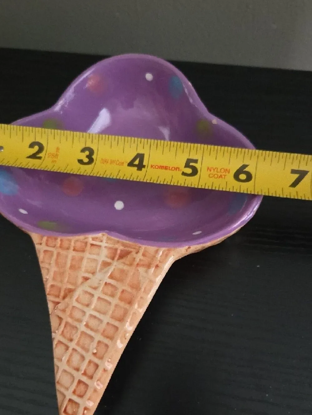 Vintage Ice Cream Cone Ceramic Small Dishes/Trinket Dish
